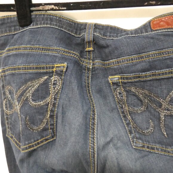 AG - ADRIANO GOLDSCHMIED - The Angel | 29R | Dark Wash Blue Straight Leg Jeans - Picture 11 of 16